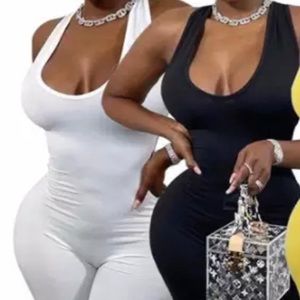 Black and White Rompers 💜stretchy material